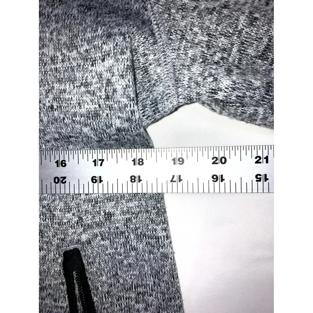 Sonoma Goods For Life Mens M Heather Gray Sweater Jacket Full Zip Outdoor Knit